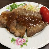 柔らかジューシー豚ロースのステーキ